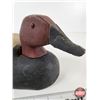 Image 4 : Wooden Duck Decoy (Consignor Tag: Canvasback Drake Working Decoy : 1950s)