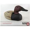 Image 5 : Wooden Duck Decoy (Consignor Tag: Canvasback Drake Working Decoy : 1950s)