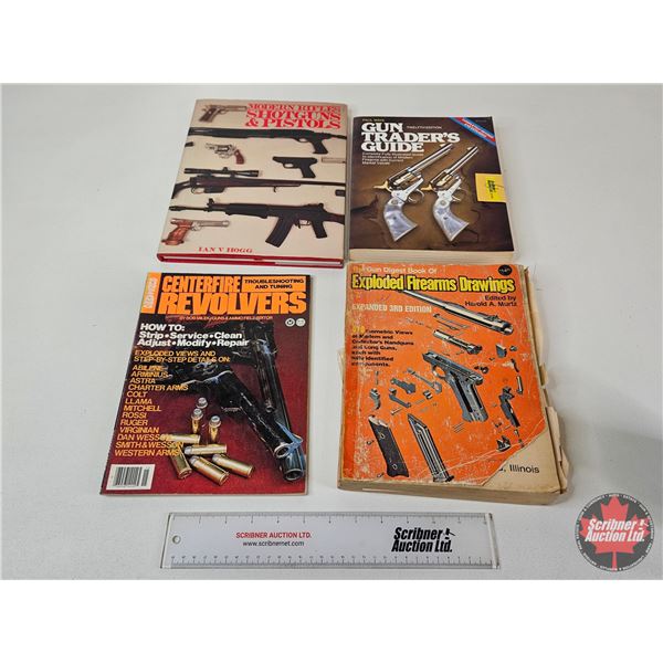 (4) Firearm Publications : Gun Trader's Guide : Exploded Firearms Drawings : Revolvers & More