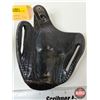 Image 6 : (2) Black Leather Holsters : Belt Loop & Belt Slot Styles