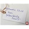 Image 4 : Ulu Knife (Consignor Tag: Authentic ULU from Yellowknife NWT)