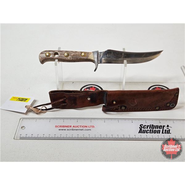 Puma Skinner Knife : Stag Handle (Consignor Tag: Genuine PUMA Skinner : Date Code 41371 : 1st Quarte