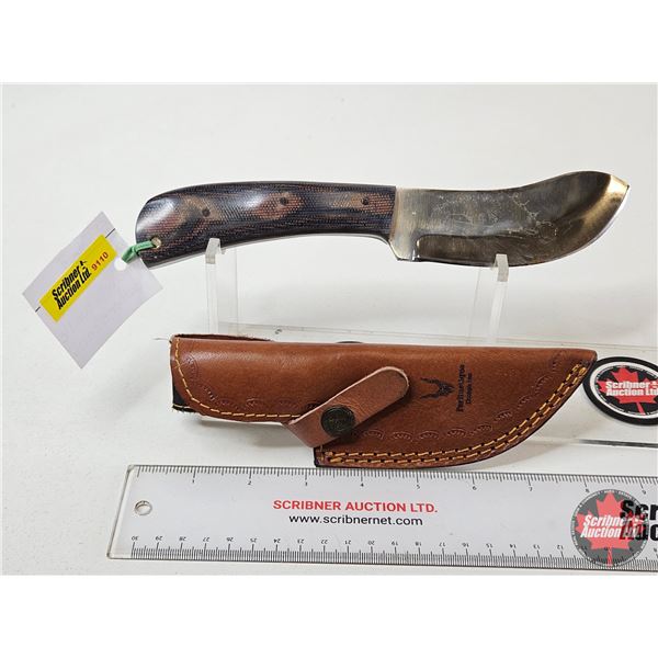 FerRustique Skinner Knife : c/w Leather Sheath