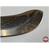 Image 3 : FerRustique Skinner Knife : Brown & Black Patterned Handle : c/w Leather Sheath