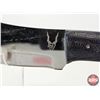 Image 5 : FerRustique Skinner Knife : Brown & Black Patterned Handle : c/w Leather Sheath