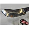 Image 7 : FerRustique Skinner Knife : Brown & Black Patterned Handle : c/w Leather Sheath