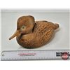 Image 2 : Wooden Duck Decoy (Consignor Tag: Hooded Merganser : Highly Detailed : By T. Perdue : 1995)
