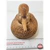 Image 3 : Wooden Duck Decoy (Consignor Tag: Hooded Merganser : Highly Detailed : By T. Perdue : 1995)