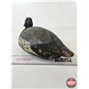 Image 7 : Wooden Duck Decoy (Consignor Tag: Working Blue Bill Hen : Hollow Body : Glass Eyes : 1930s)