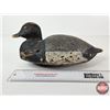 Image 8 : Wooden Duck Decoy (Consignor Tag: Working Blue Bill Hen : Hollow Body : Glass Eyes : 1930s)