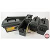 Image 5 : 4 Magnum .30 Cal Plastic Ammo Storage Boxes : c/w Carrying Crate