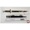 Image 1 : Bayonet : Marked VR & 6/96 : c/w Leather & Metal Scabbard
