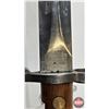 Image 8 : Bayonet : Marked VR & 6/96 : c/w Leather & Metal Scabbard