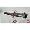 Image 9 : Bayonet : Marked VR & 6/96 : c/w Leather & Metal Scabbard