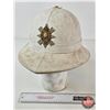 Image 1 : White Pith Helmet : c/w 42 Badge