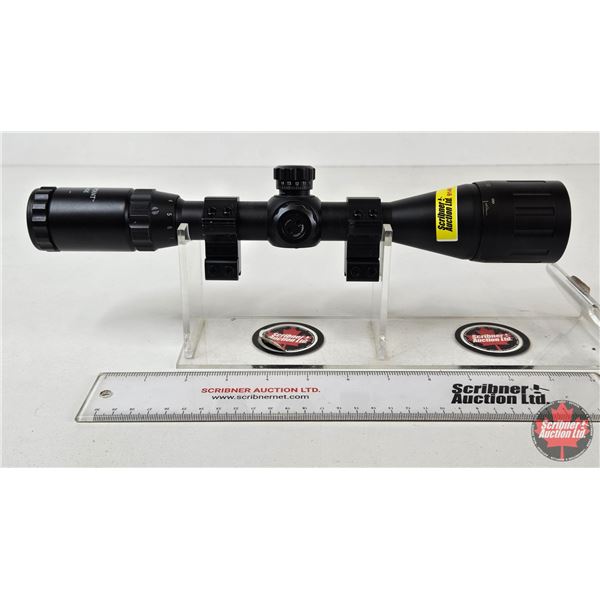 CenterPoint 3-9x40 AOE Rifle Scope : Adjustable Objective : c/w Mounting Rings