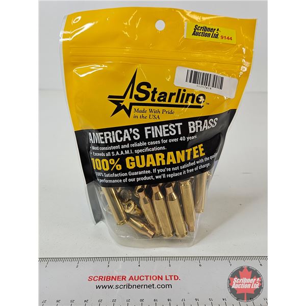 BRASS : Starline .243 Winchester : Unprimed Cases : Approx. 1 lb 3.9 oz Including Bag