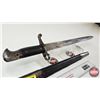 Image 2 : Bayonet : Blade Marked 1/88 : c/w Leather & Metal Scabbard
