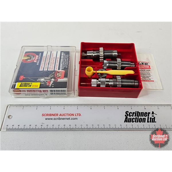 Lee Pacesetter 3-Die Set : .243 Winchester : c/w Case & Accessories