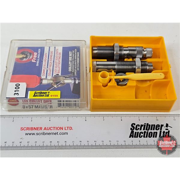 Lee Collet 2-Die Set : 8x57 Mauser : c/w Case & Accessories