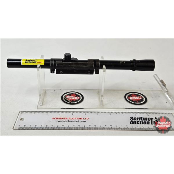 Werner 4x15 Rifle Scope : c/w Mounting Rings & Base