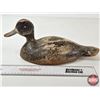 Image 9 : Wooden Duck Decoy (Consignor Tag: Working Blue Bill Hen : c. 1920s)