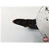 Image 11 : Wooden Duck Decoy (Consignor Tag: Goldeneye Whistler Working Decoy : Painted Eyes : 1920s)