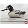 Image 2 : Wooden Duck Decoy (Consignor Tag: Goldeneye Whistler Working Decoy : Painted Eyes : 1920s)