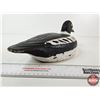 Image 6 : Wooden Duck Decoy (Consignor Tag: Goldeneye Whistler Working Decoy : Painted Eyes : 1920s)