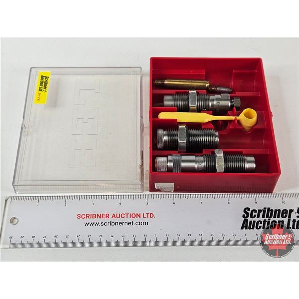 Lee 3-Die Set : 7x57 Mauser : c/w Case & Powder Dipper