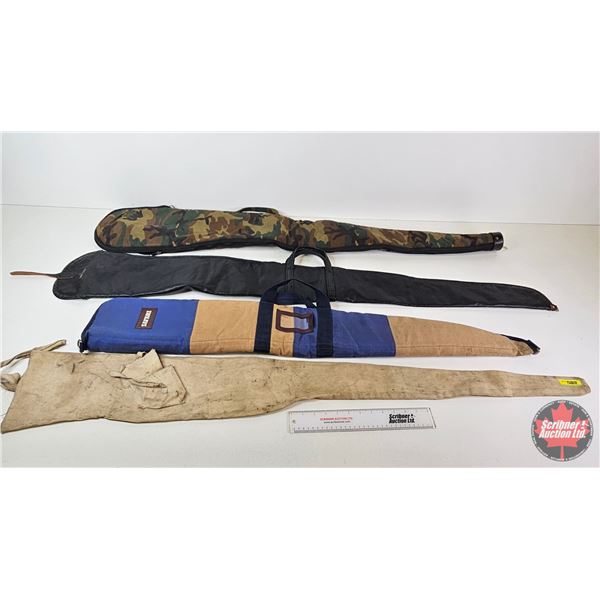 (4) Soft Gun Cases : Safari : Black Hawk : Camo & Canvas
