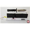Image 1 : Stainless Survival Knife : Sawback Blade : Hollow Handle : c/w Nylon Sheath