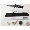 Image 4 : Stainless Survival Knife : Sawback Blade : Hollow Handle : c/w Nylon Sheath