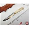 Image 5 : Miniature Puukko Style Knife : Decorated Lycksele Handle : c/w Leather Sheath