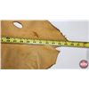 Image 4 : 2 Leather Pieces : Tan Hide & Black Leather