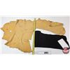 Image 6 : 2 Leather Pieces : Tan Hide & Black Leather