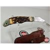 Image 10 : Schrade Uncle Henry 127UH Folding Knife : c/w Leather Pouch & Honesteel Sharpener