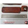 Image 6 : Schrade Uncle Henry 127UH Folding Knife : c/w Leather Pouch & Honesteel Sharpener