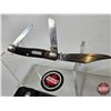 Image 2 : Schrade Old Timer : 3-Blade Folding Pocket Knife : c/w Leather Pouch