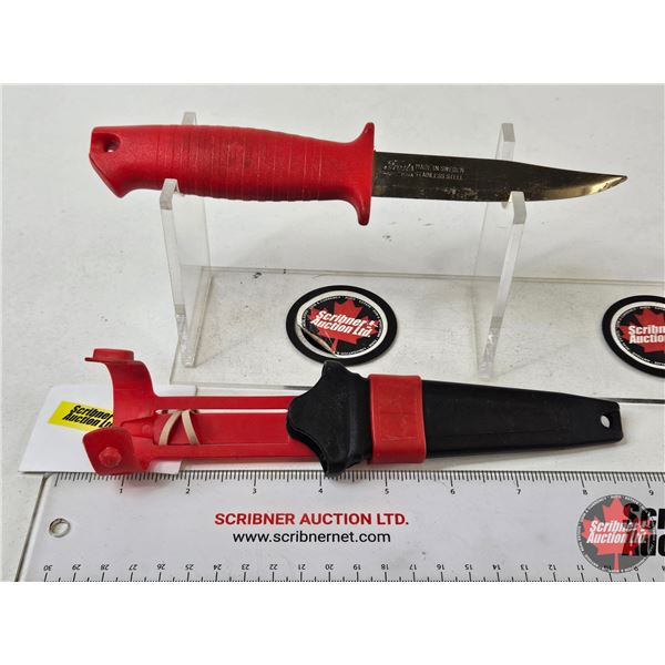 Frosts Mora Stainless Steel Knife : Made in Sweden : c/w Sheath