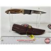 Image 1 : CRKT Brow Tine 2860 Hunting Knife : c/w Leather Sheath