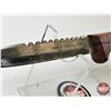 Image 6 : Frosts Mora Stainless Steel Knife : Wood Handle : c/w Sheath