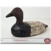 Image 1 : Wooden Duck Decoy (Consignor Tag: Canvasback Drake Working Decoy : Tack Eyes : 1920s)