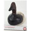 Image 3 : Wooden Duck Decoy (Consignor Tag: Canvasback Drake Working Decoy : Tack Eyes : 1920s)