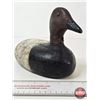Image 4 : Wooden Duck Decoy (Consignor Tag: Canvasback Drake Working Decoy : Tack Eyes : 1920s)