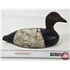 Image 5 : Wooden Duck Decoy (Consignor Tag: Canvasback Drake Working Decoy : Tack Eyes : 1920s)