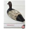 Image 8 : Wooden Duck Decoy (Consignor Tag: Canvasback Drake Working Decoy : Tack Eyes : 1920s)