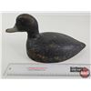 Image 10 : Wooden Duck Decoy (Consignor Tag: Blue Bill Drake Working Decoy : c. 1930)
