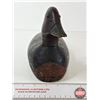 Image 3 : Wooden Duck Decoy (Consignor Tag: Red Head Drake : Hollow Working Decoy : Glass Eyes : 1940s)