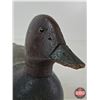 Image 4 : Wooden Duck Decoy (Consignor Tag: Red Head Drake : Hollow Working Decoy : Glass Eyes : 1940s)